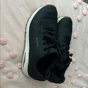 Skechers Women's Black and White Sneakers